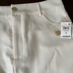 Bar III Cream Midi Skirt